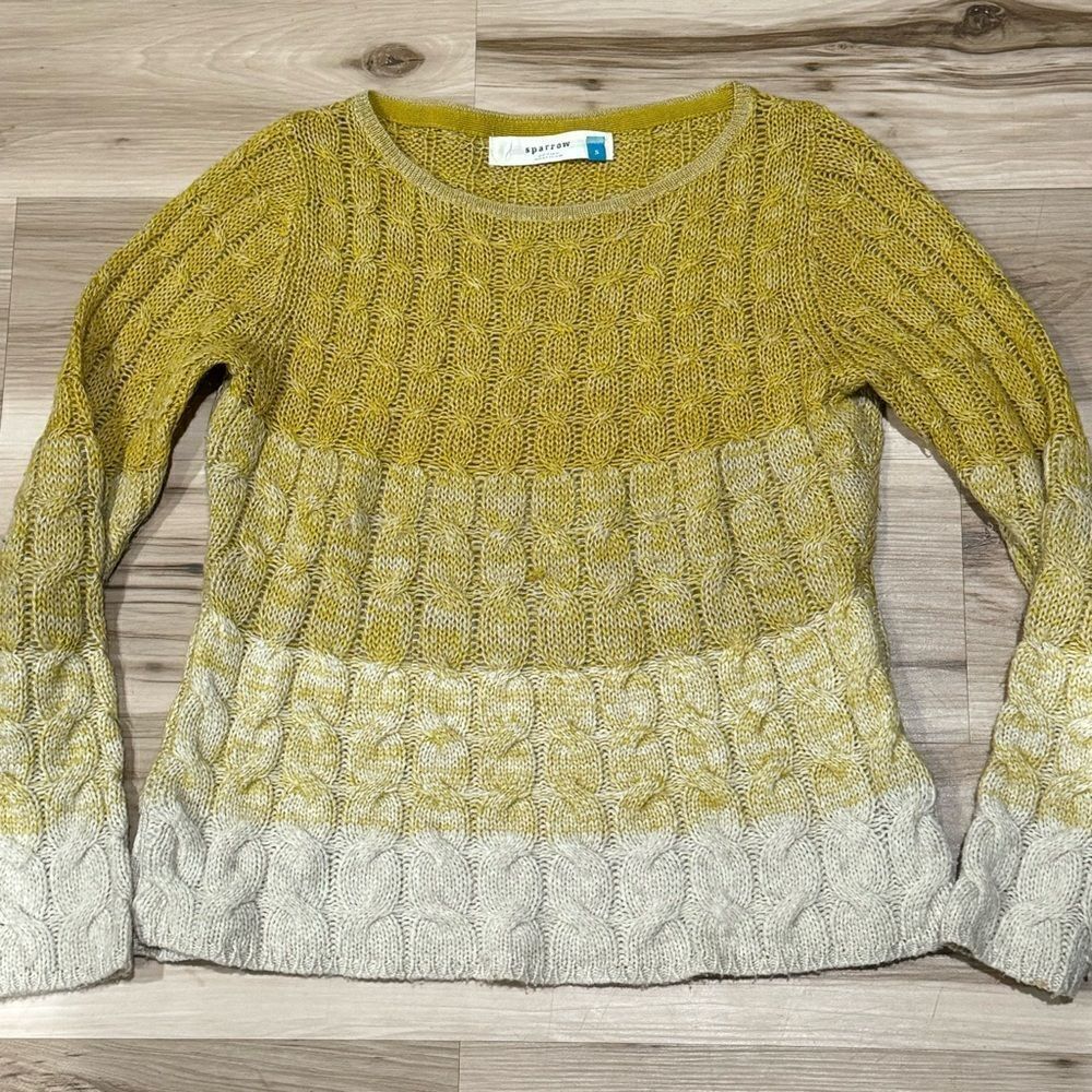 Anthropologie Wool Mohair Colorblock Sweater Women’s Small - Picture 2 of 5